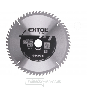 Kotúč pilový s SK plátky, 250x1,8x30mm 60T Kotúč pilový s SK plátky, 250x1,8x30mm 60T gallery main image