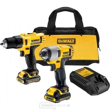DCK211C2 Sada aku náradie XR Li-Ion (aku vŕtačka DCD710, rázový skrutkovač DCF815) DeWalt