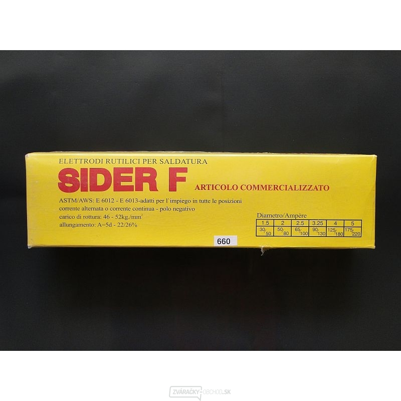 Rutilové elektródy SIDER F 4,0 x 450mm