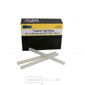 Tavné tyčinky 7 x 100 mm k pištoli TP05 - 40 ks Tavné tyčinky 7 x 100 mm k pištoli TP05 - 40 ks gallery main image