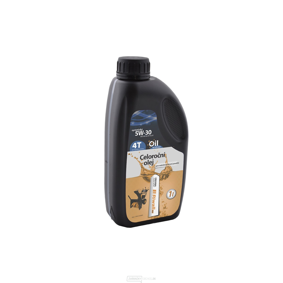 Motorový olej Riwall pre extrémní zimní použití (SAE 5W-30, 1 l)