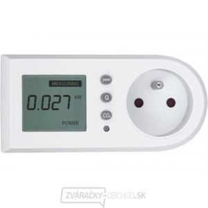 Merač spotřeby el. energie - wattmeter, kW, kWh, CO2 gallery main image