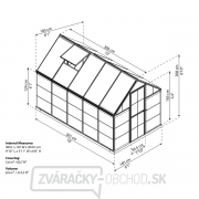 Polykarbonátový skleník Palram hybrid 6x10 Náhľad