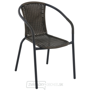Pikolo - kovová stohovatelná židle s ratanem gallery main image
