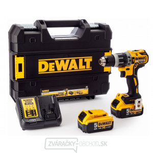 DCD796P2 Aku bezuhlíkové vŕtačka/skrutkovač s príklepom 18V XR 2x5,0 Ah DeWALT + kufor