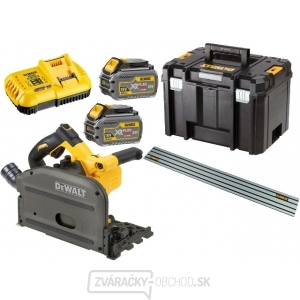 Aku ponorná kotúčová píla 54V, 2x 6Ah + lišta DeWALT DCS520T2R FLEXVOLT