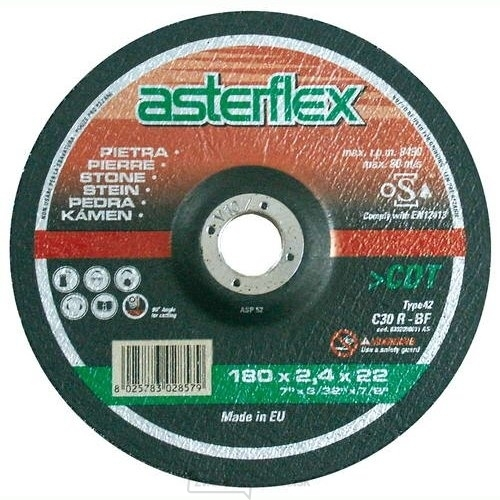 Kotúč AS 180/2.4/22 C30R-BF kámen,CDT zvýš.stř. Kotúč AS 180/2.4/22 C30R-BF kámen,CDT zvýš.stř. gallery main image