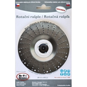 E-shop ROTO Kruna Rotačná rašple 125x22,2mm - hrubá čepel 2,5mm ROTO12525