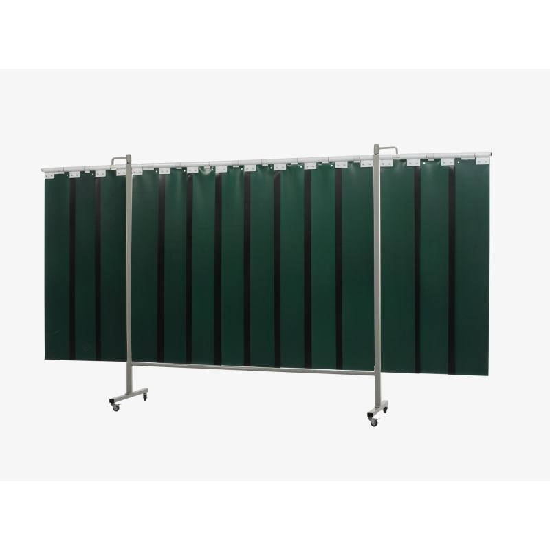 Ochranná zváracia zástena Omnium Triptych GREEN 6 - lamely 200x375 cm