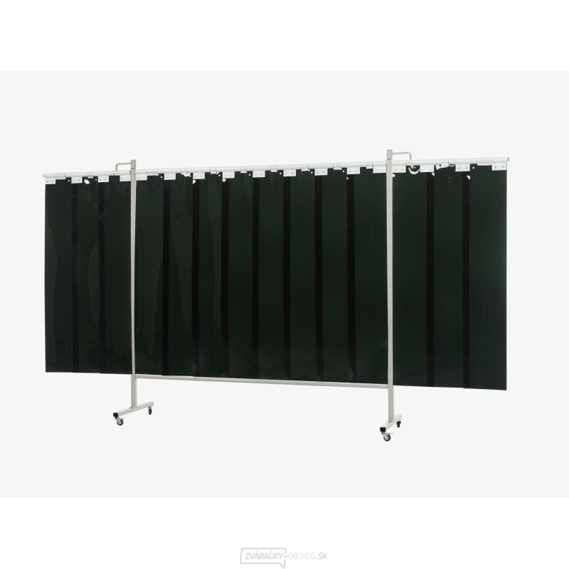 Ochranné zváracie zásteny Omnium Triptych GREEN 9- lamely 200x375 cm