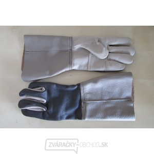 Svářečské rukavice päťprsté celokožené s dlhou manžetou svářečské   Svářečské rukavice päťprsté celokožené s dlhou manžetou svářečské   gallery main image