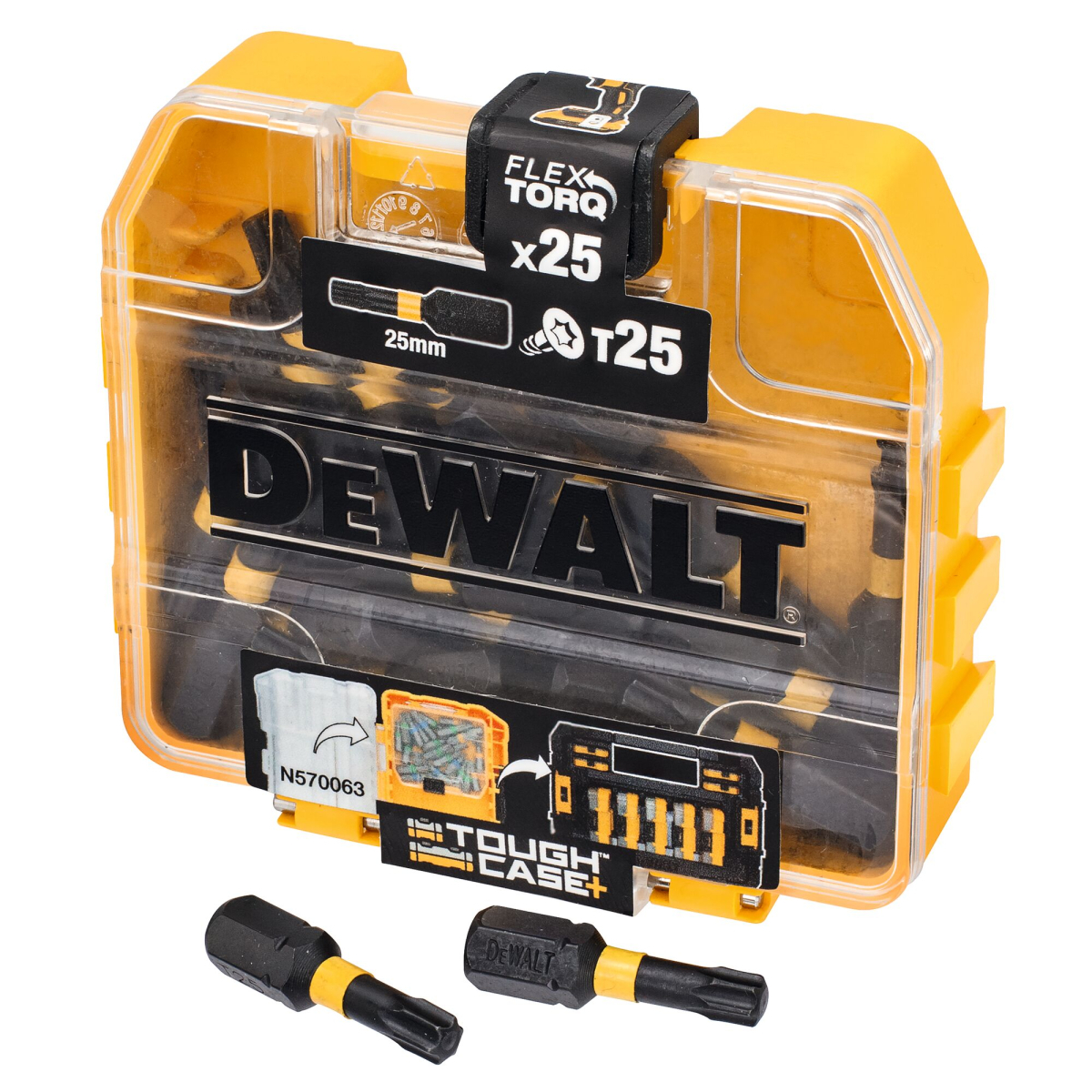 DT70558T Sada bitů s drážkou Torx T25, 25ks, 25 mm, torzní, DeWALT,