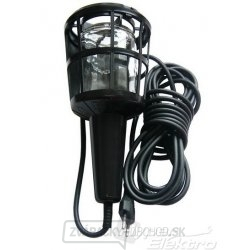 Solight montážna lampa, E27, AC 230V, 5m, čierna