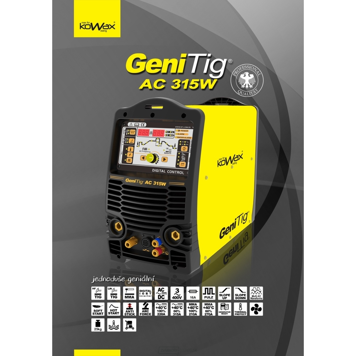 GeniTig AC 315W AC / DC - zváračka pre TIG a MMA gallery main image