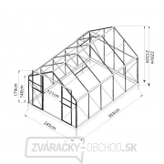 Skleník KOMFORT 9000 STRONG - 22 Skleník KOMFORT 9000 STRONG - 22 náhled