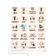 Reflektor LED, nabíjacie s podstavcom, 700/1400lm, Li-ion náhled