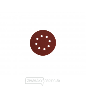Papier brúsny výsek 125mm, zr. P240, suchý zip, 8 otvorů - 10 ks Papier brúsny výsek 125mm, zr. P240, suchý zip, 8 otvorů - 10 ks gallery main image
