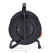 Solight predlžovací kábel na bubne, 4 zásuvky, oranžový kábel, 15m náhled