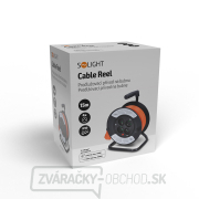 Solight predlžovací kábel na bubne, 4 zásuvky, oranžový kábel, 15m náhled