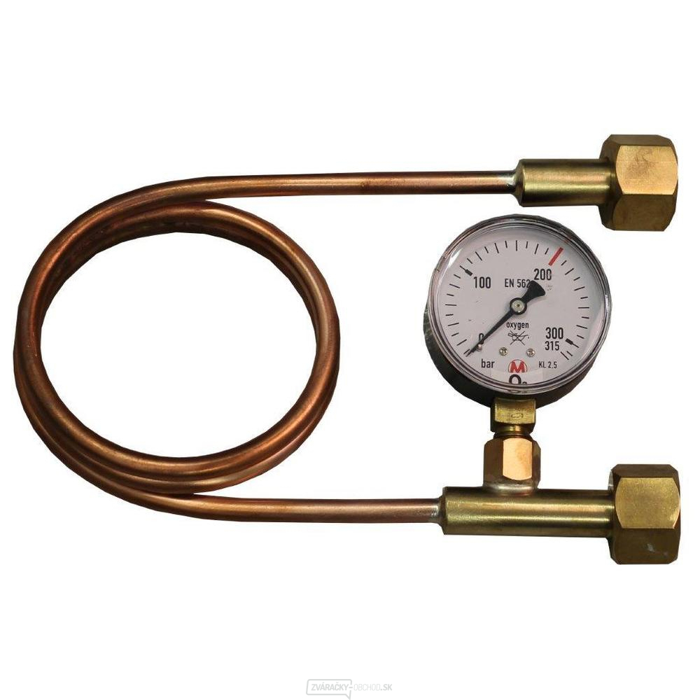 Prepadová hadica AR 1 m s manometrom.