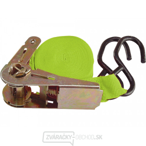Upínací pás račnový s háky 5m x 25mm, max. 150kg Upínací pás račnový s háky 5m x 25mm, max. 150kg gallery main image