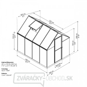 Polykarbonátový skleník Palram multiline 6x8 Náhľad