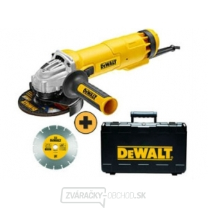 DWE4217KD Uhlová brúska 125mm s dia kotúčom a kufrom DeWALT