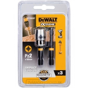 Magnetický držák bitů + 2x  bity PZ2 - 50mm Magnetický držák bitů + 2x  bity PZ2 - 50mm gallery main image