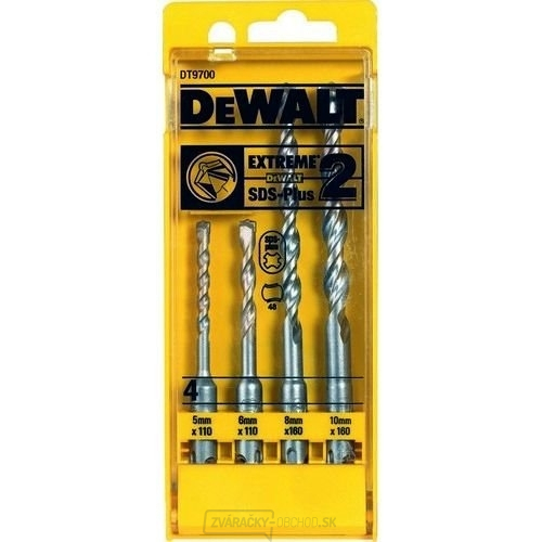 DT9700 4dílná sada vrtáků SDS plus DeWALT