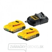 DCB115D2 Sada nabíječky a baterií XR Li-Ion 18V 2x2,0 Ah DeWALT gallery main image