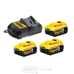 DCB115D3 - Sada nabíječky a baterií XR Li-Ion 18V 3x2,0 Ah DeWALT