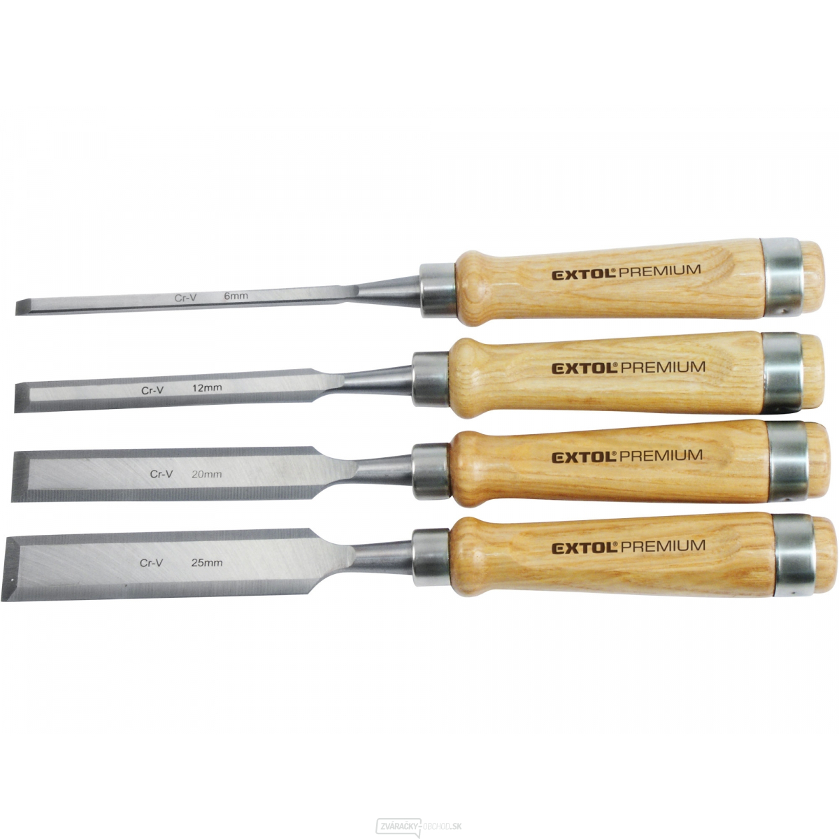 Dláta, 6, 12, 20, 25mm - 4ks