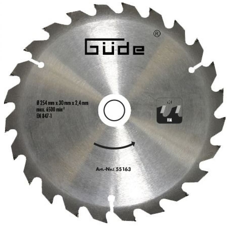 GÜDE Pilový kotúč SK 254 x 30 mm,24 z 55163