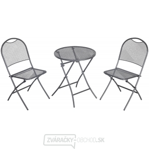 MWH Café Latte balkonový set 2x židle (55 x 46 x 89 cm) + 1x kulatý stůl (pr. 60 cm) gallery main image