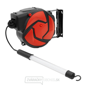 Automatický káblový navijak / bubon s el. káblom 14 m a LED lampou C-14LEDCZ Automatický káblový navijak / bubon s el. káblom 14 m a LED lampou C-14LEDCZ gallery main image
