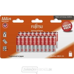 Fujitsu Universal Power alkalická baterie LR03/AAA, blistr 20ks