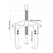 Univerzálny trojramenný sťahovák s posuvnými ramenami SN0110 / 250 Náhľad