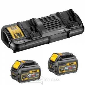 DCB132T2 - Dvojitá nabíjačka + 2x aku 18V 6,0 Ah DeWALT FLEXVOLT DCB132T2 - Dvojitá nabíjačka + 2x aku 18V 6,0 Ah DeWALT FLEXVOLT gallery main image