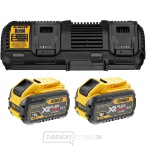 DCB132X2 - Dvojitá nabíjačka + 2x aku 18V 9,0 Ah DeWALT FLEXVOLT