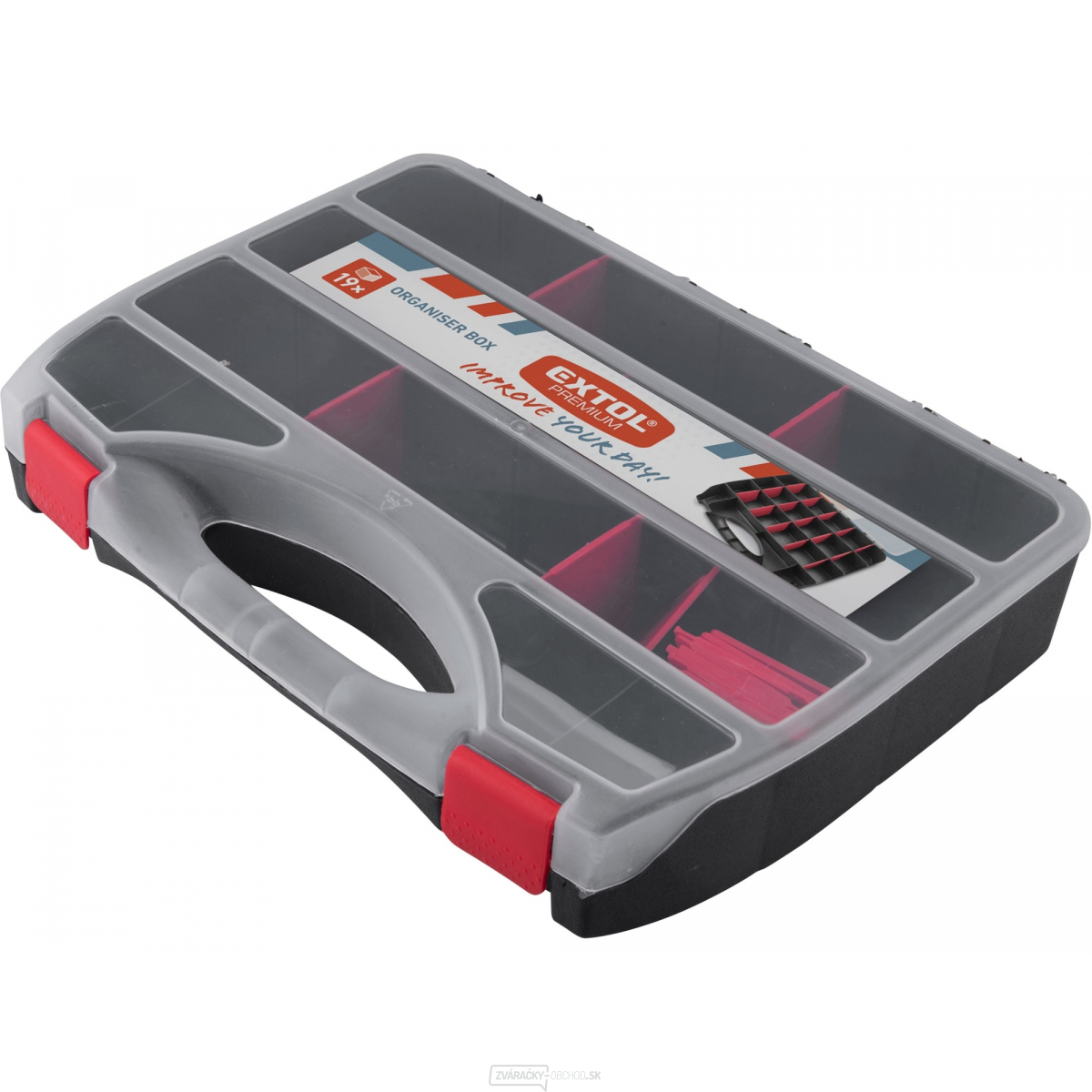 Organizér, 19 priehradiek, 368x271x67mm