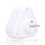 Solight rozbočka, 3x 10A, trojuholník, biela náhled