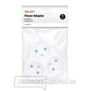 Solight rozbočka, 3x 10A, trojuholník, biela náhled