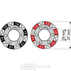 Kladka 1.2-1.6 19/37 AL - farebná Kladka 1.2-1.6 19/37 AL - farebná gallery main image