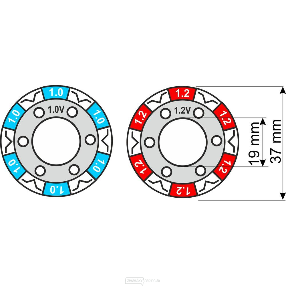 Kladka 1.0-1.2 19/37 - farebná Kladka 1.0-1.2 19/37 - farebná gallery main image