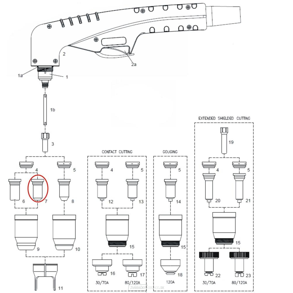 Tryska 1,1 50/60 A 100 (balenie po 10 ks)