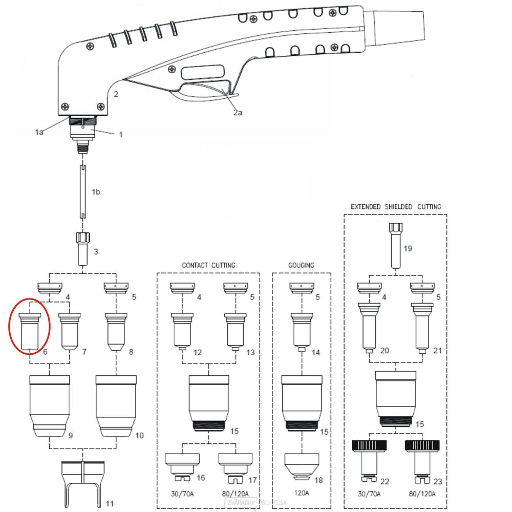 Tryska 0,9 30/40 A 100 (balenie 10 kusov)
