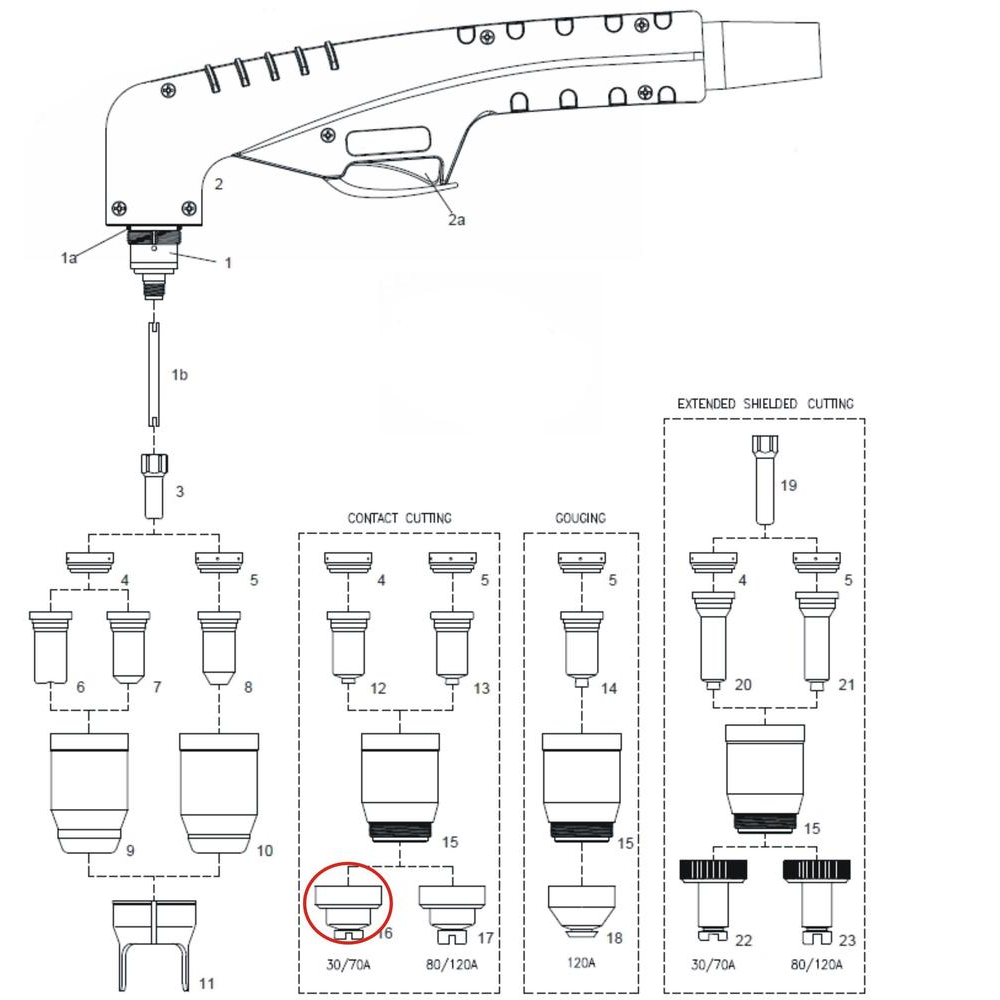 Kontaktný nástavec 40/70 A 100