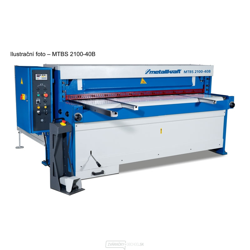 Elektrické nožnice na plech MTBS 3130-30 B s programovatelným zadním dorazem