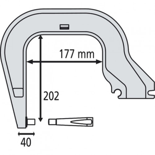 Rameno k pneumatickým bodovacím klieštím typ C8