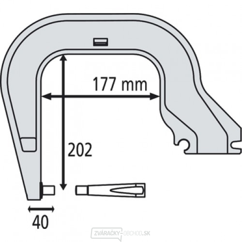 Rameno k pneumatickým bodovacím klieštím typ C8 Rameno k pneumatickým bodovacím klieštím typ C8 gallery main image